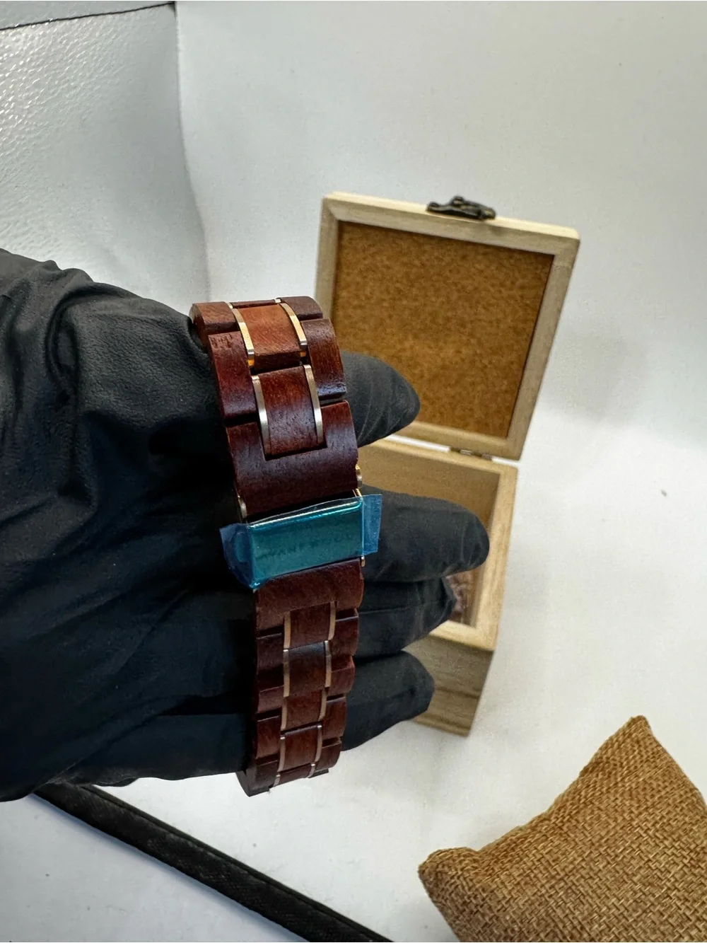 Women Avantwood Wooden Wristwatch with White Dial - Brown Wood
